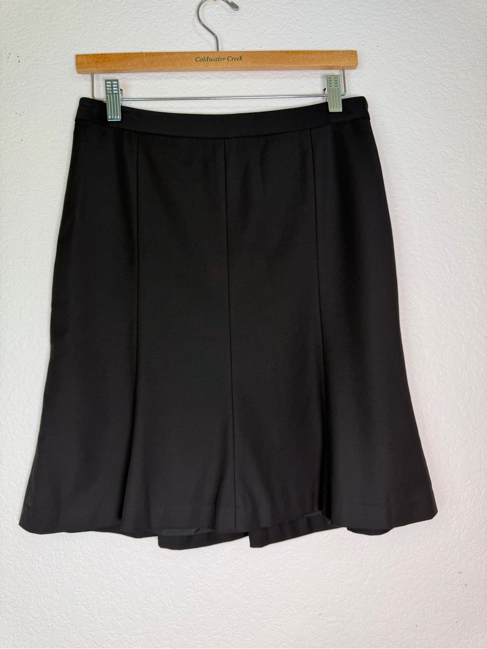 LOFT Black A-Line Flared Lined‎ Skirt, Size 4P